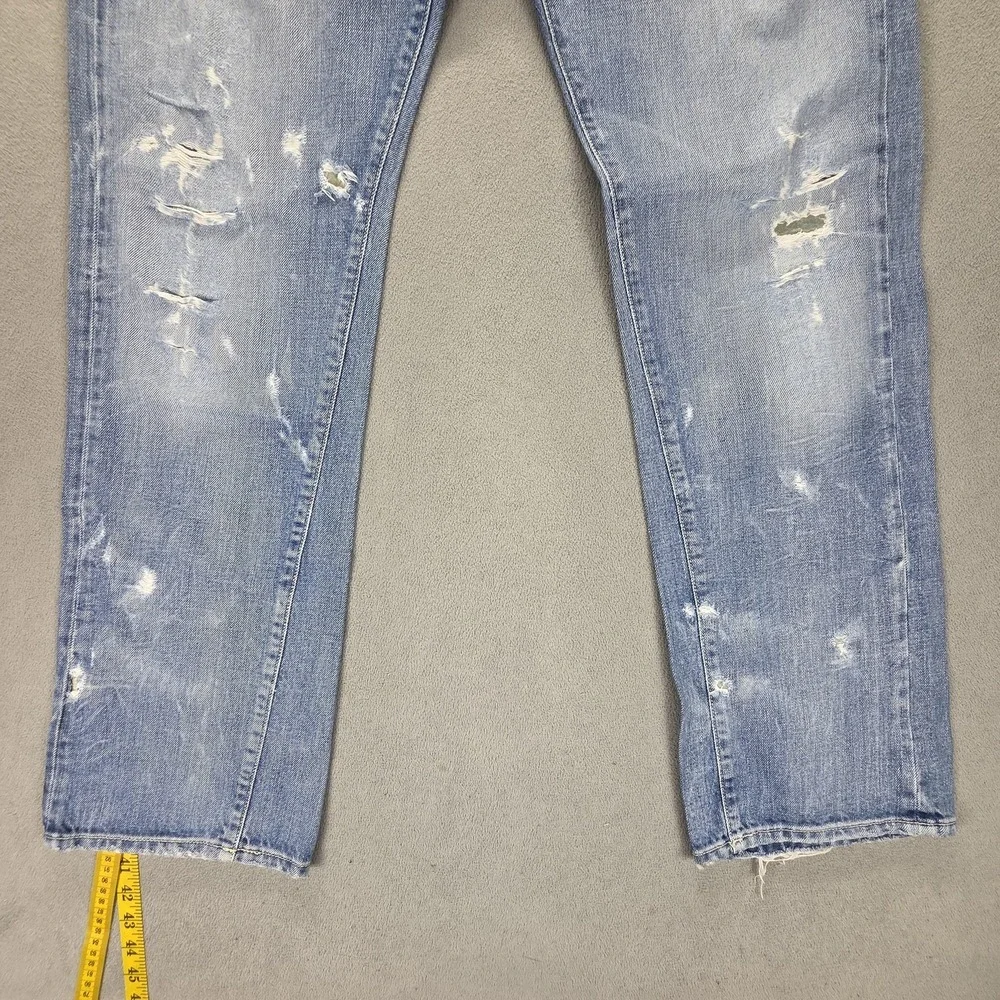 Diesel Jeans Mens 34x34 Blue Kajo Relaxed Straight Button Fly Made Italy 0071J